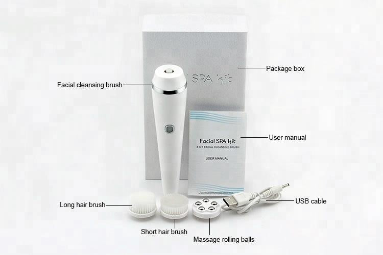 3-in-1 Electric Facial Cleansing Brush